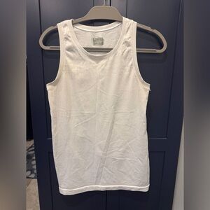 Athleta Women’s White Ribbed Tank Top